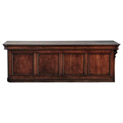Early Oak Shop Counter From France, Circa 1940 Early Oak Shop Counter From France, Circa 1940