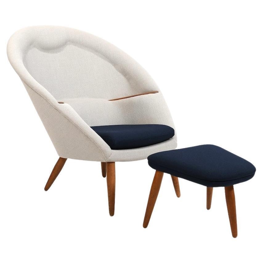 Early ODA Lounge Chair by Arnold Madsen 1950s / New Upholstered