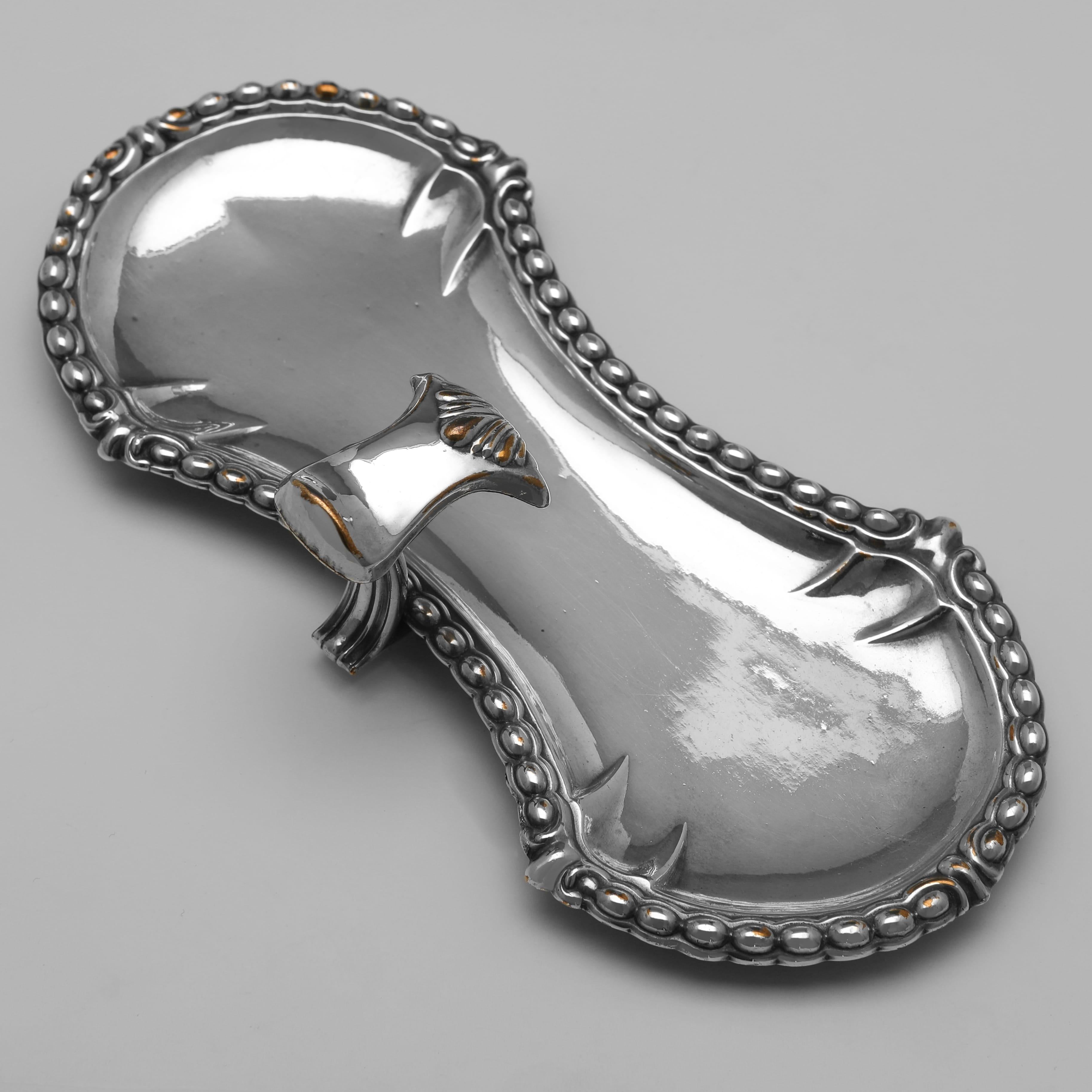 George III Early Old Sheffield Plate snuffer scissors tray or pen tray made circa 1760 For Sale