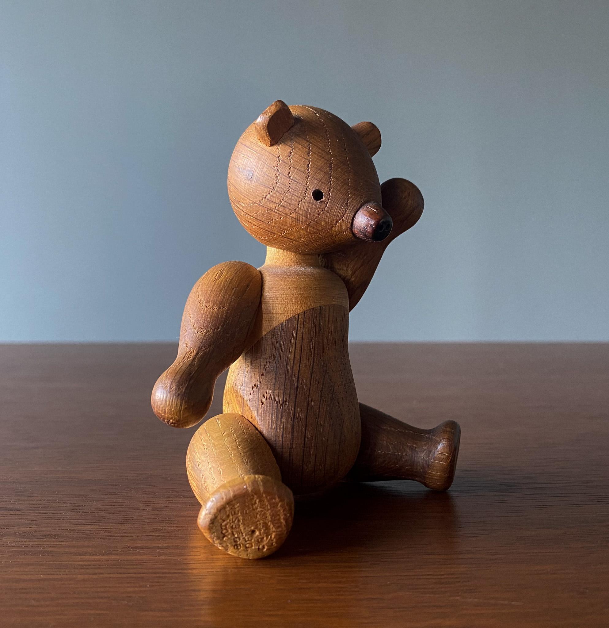 Wood Early Original Bear by Kay Bojesen, Denmark, 1950's  For Sale