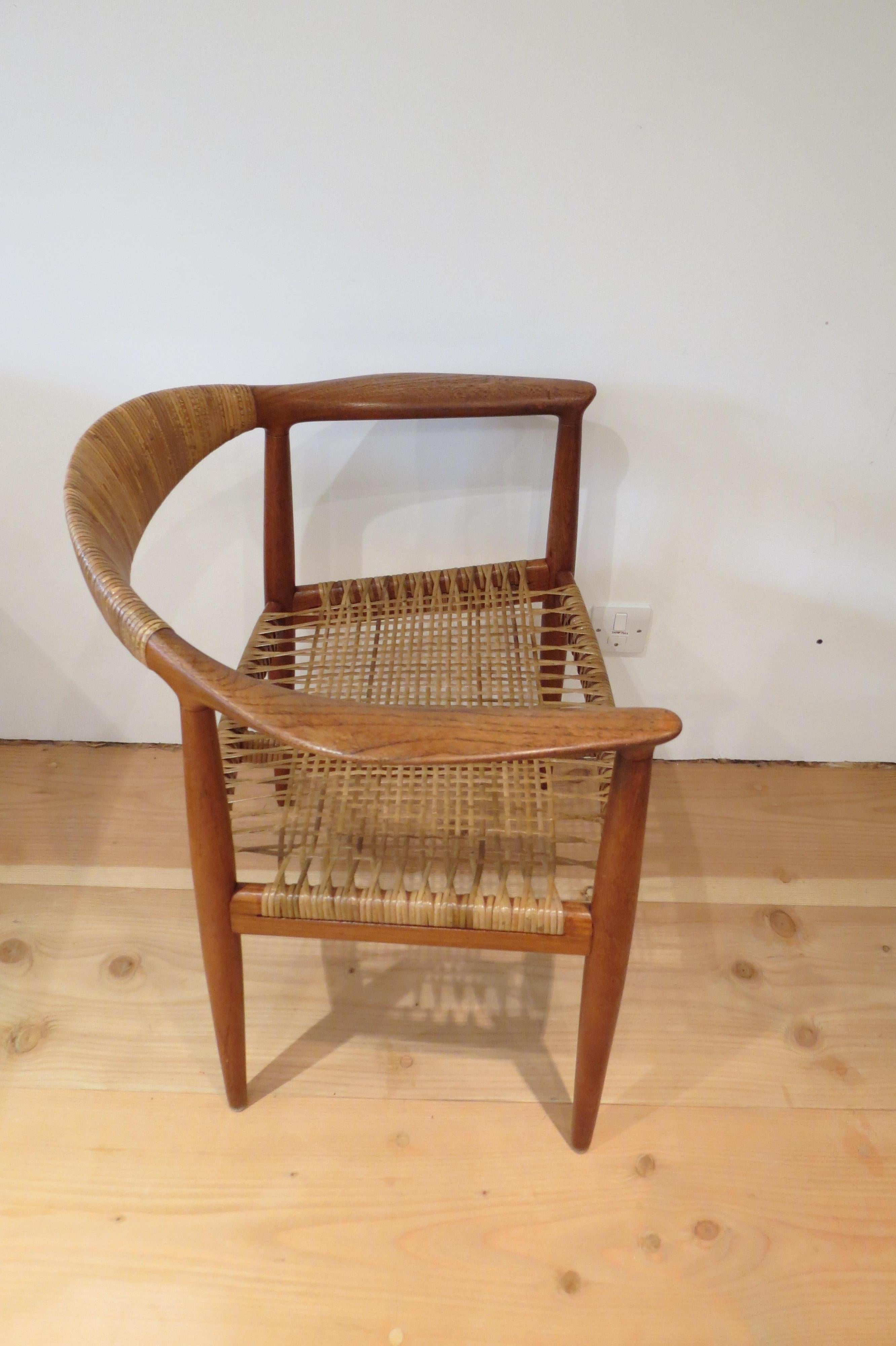 Early Original JH 501 Chair by Hans J Wegner for Johannes Hansen in Teak, 1950 In Good Condition In Stow on the Wold, GB
