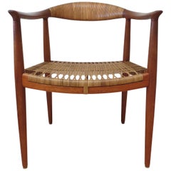 Early Original JH 501 Chair by Hans J Wegner for Johannes Hansen in Teak, 1950