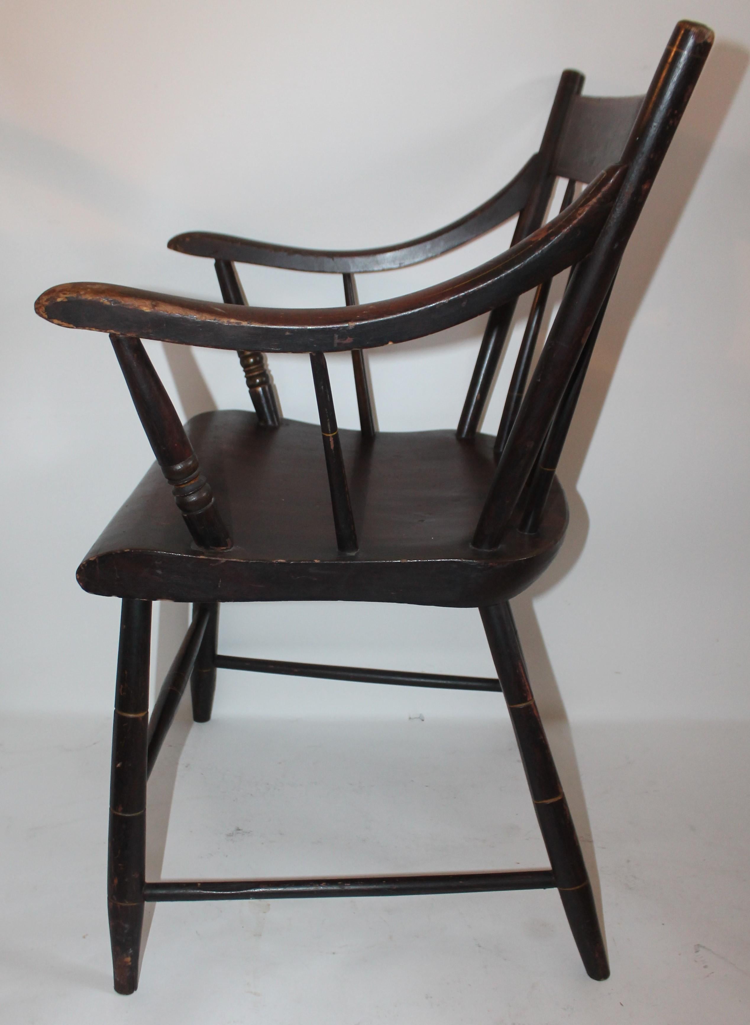 Früher original bemalter Hitchcock-Sessel aus dem 19. Jahrhundert (amerikanisch) im Angebot
