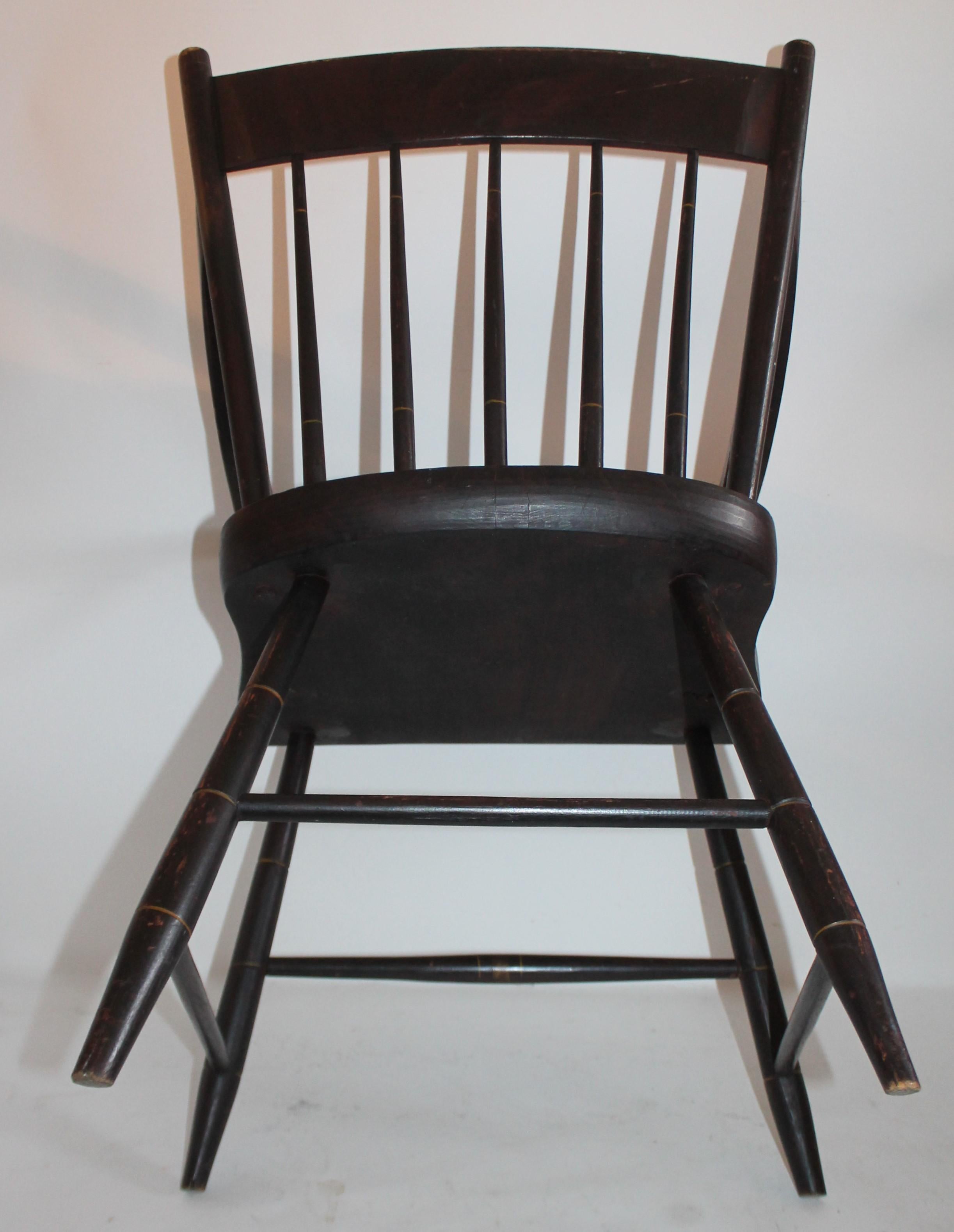 Früher original bemalter Hitchcock-Sessel aus dem 19. Jahrhundert (Holz) im Angebot