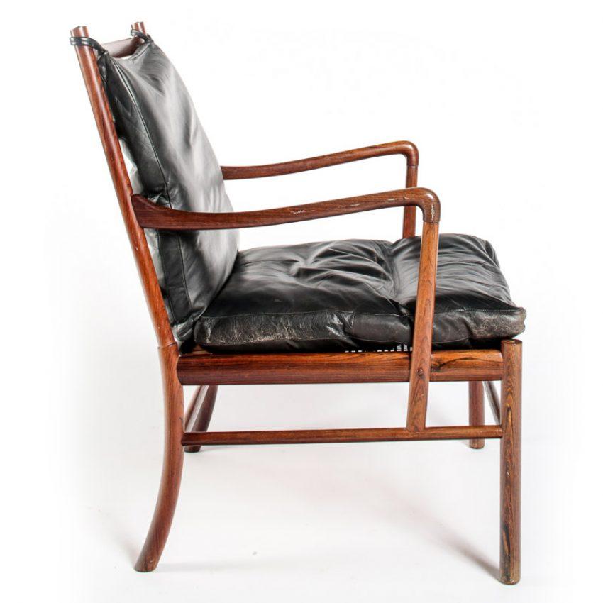 One of Ole Wanscher's most iconic and revered designs. Model PJ-149 was inspired by British and French Colonial furniture of the 18th and 19th centuries. Highly figured Brazillian rosewood, which is the most desirable timber option for this design.