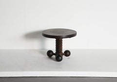 Table d'appoint d'origine à trois pieds/table basse par Charles Dudouyt, France, années 1940