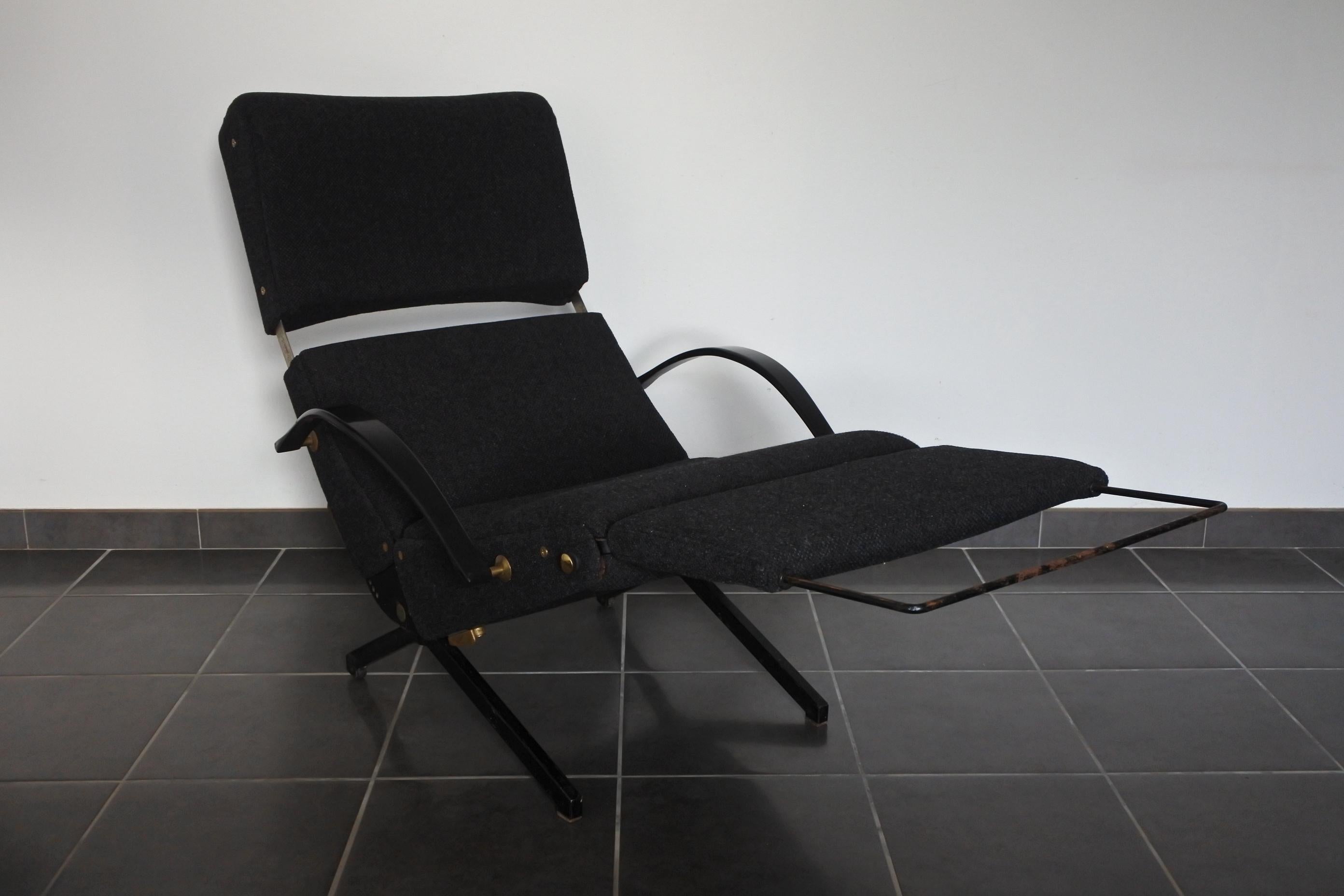 Early Osvaldo Borsani P40 Lounge Chair for Tecno, 1950s In Good Condition In La Teste De Buch, FR