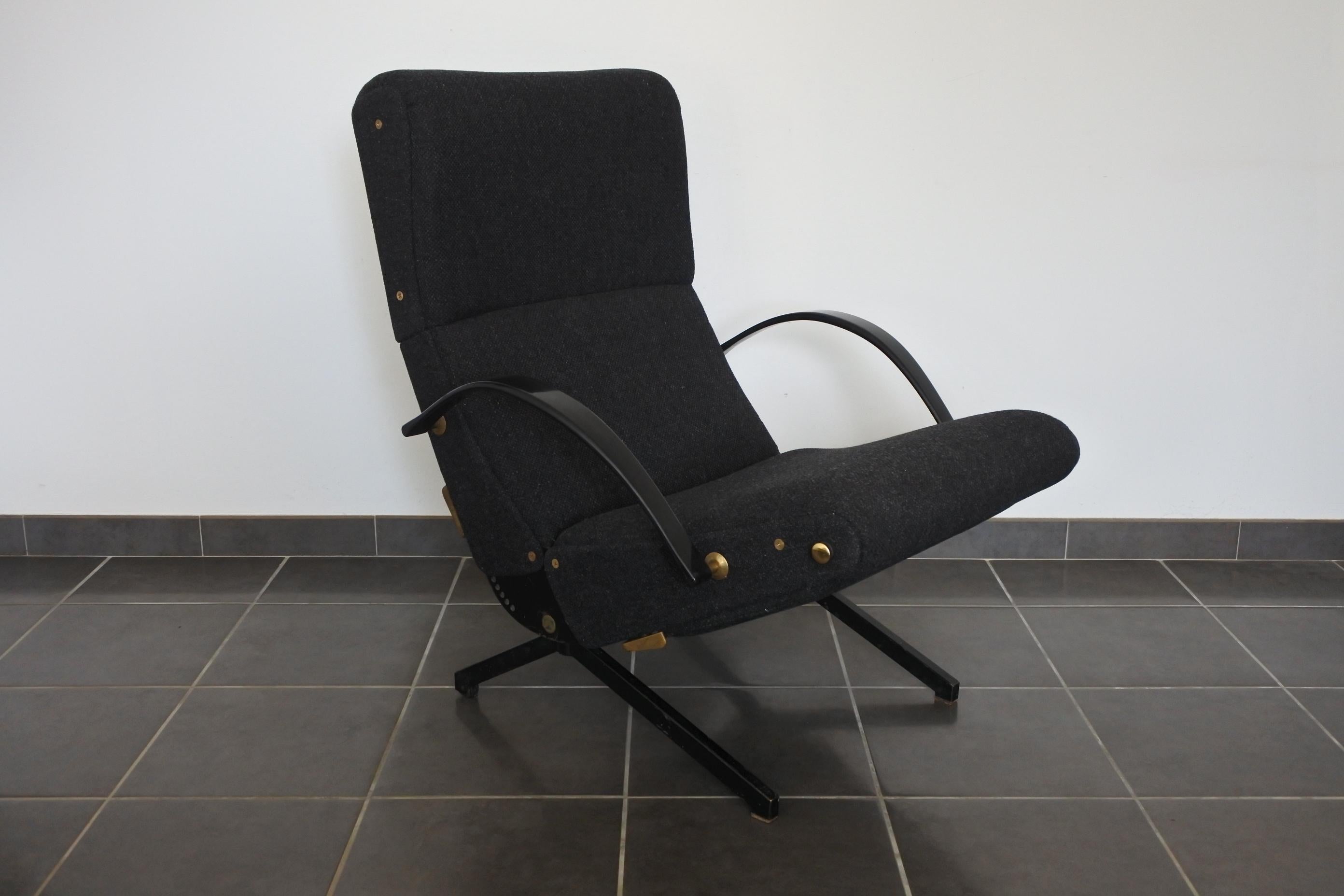 Mid-20th Century Early Osvaldo Borsani P40 Lounge Chair for Tecno, 1950s