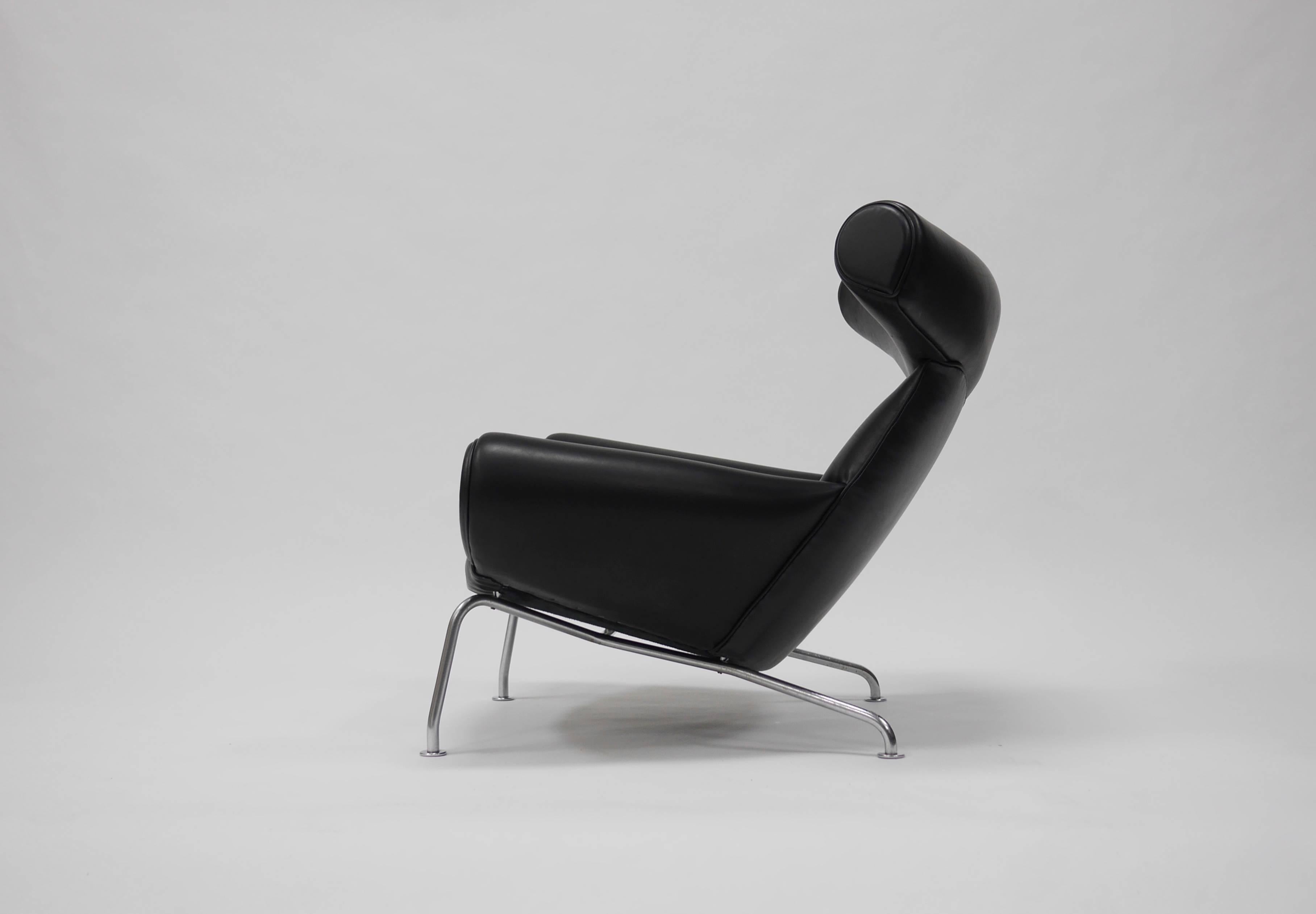 Scandinavian Modern Early Ox Lounge Chair by Hans Wegner for A.P. Stolen For Sale
