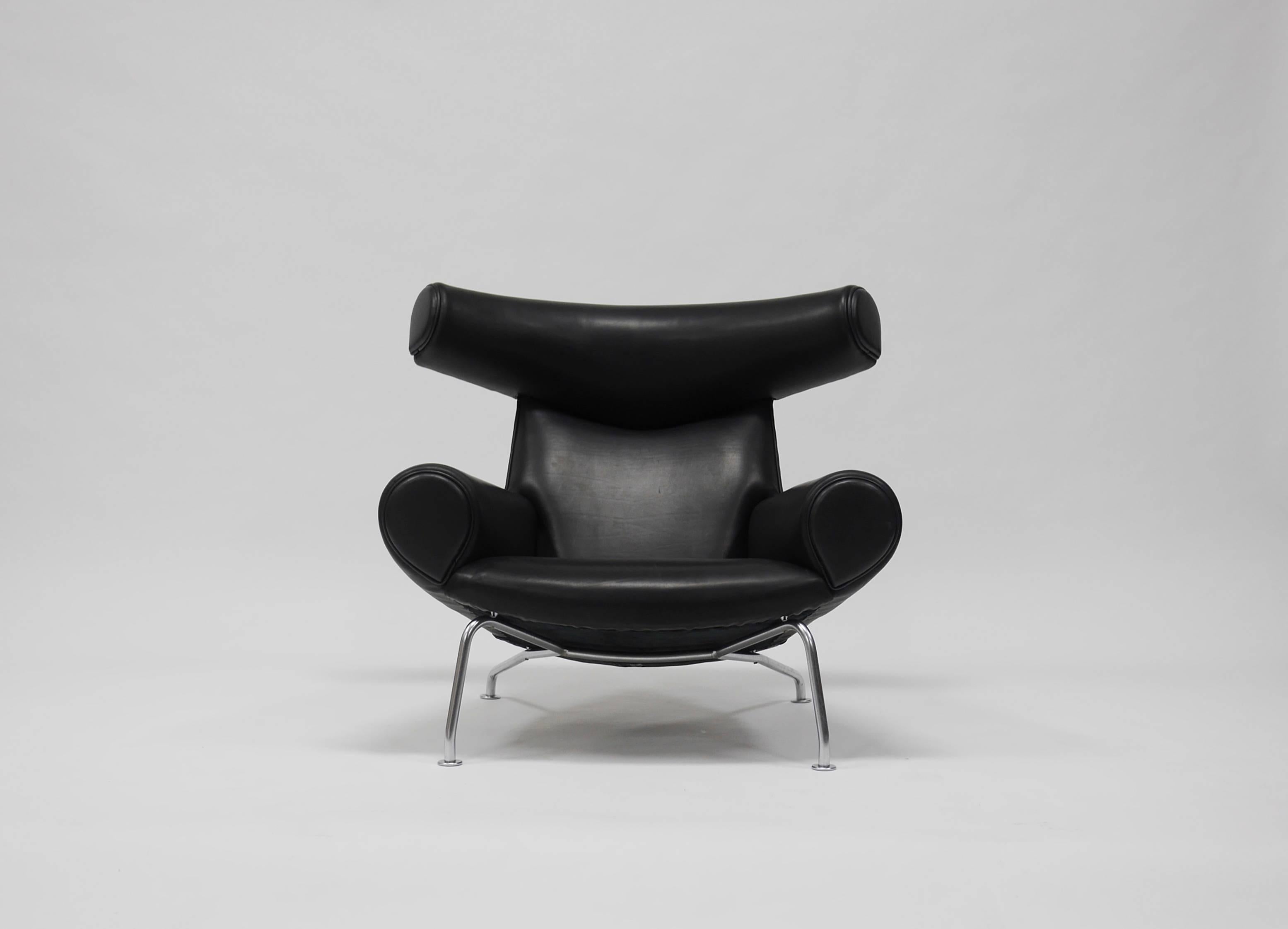 Fauteuil de salon Ox ancien de Hans Wegner pour A.P. Volé Excellent état - En vente à Hadley, MA