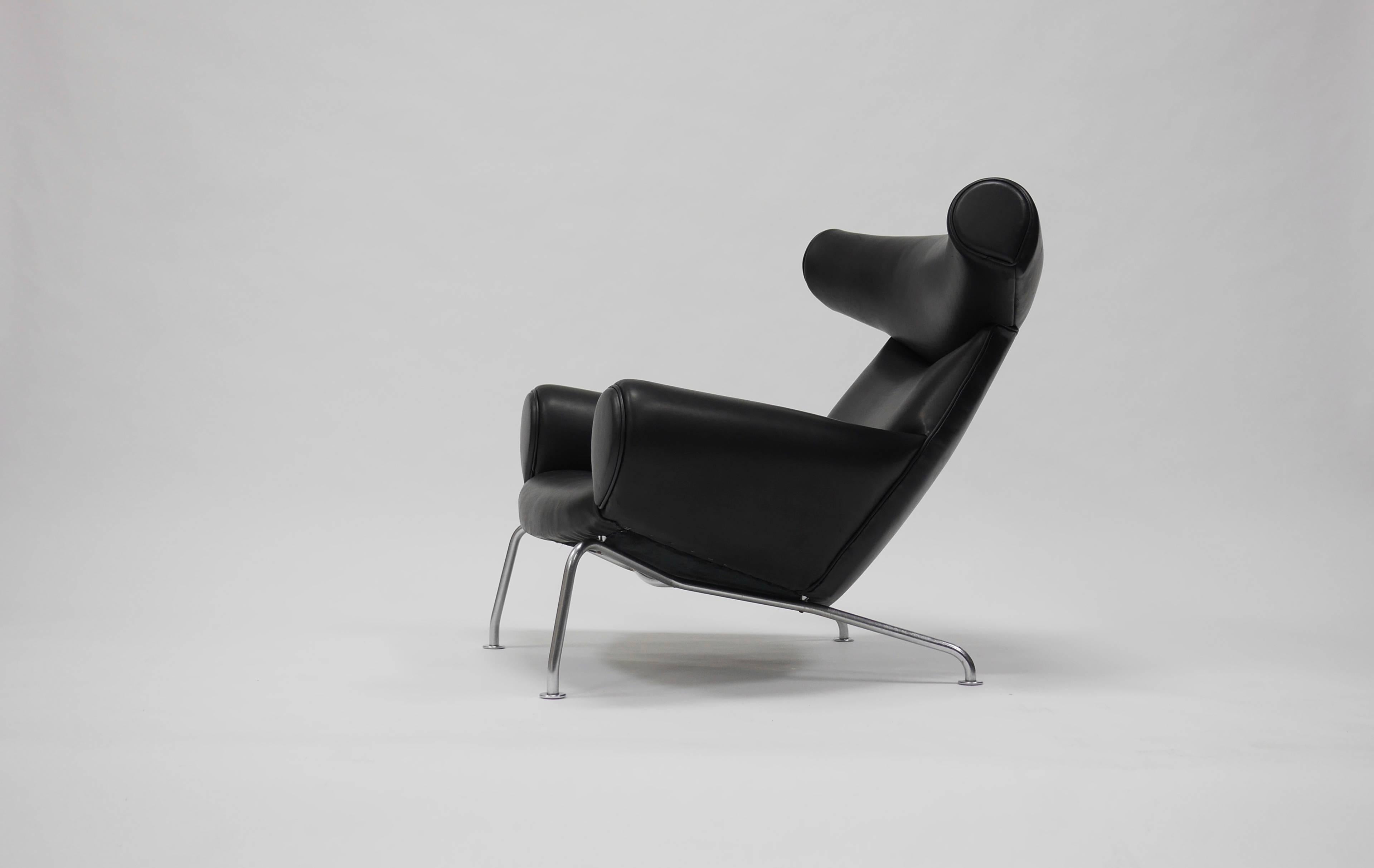 20th Century Early Ox Lounge Chair by Hans Wegner for A.P. Stolen For Sale