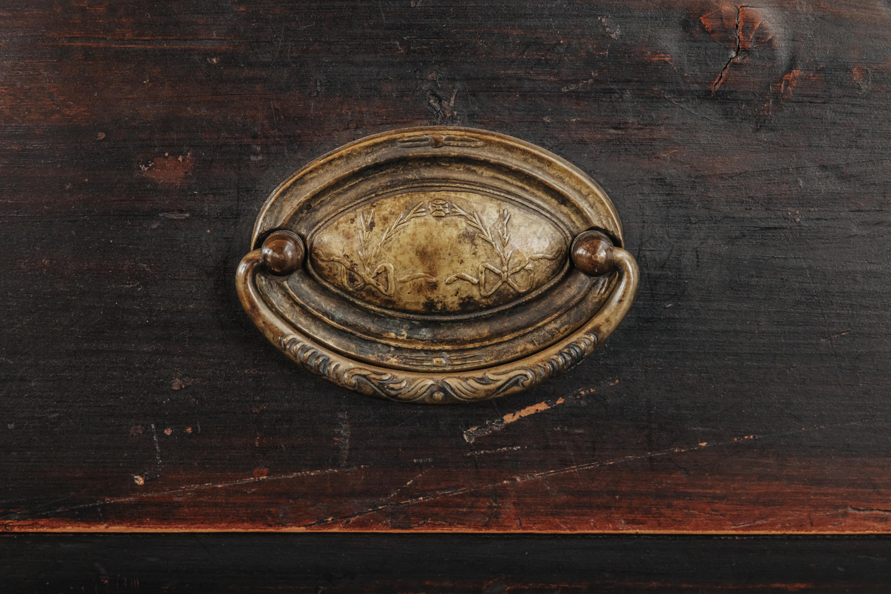 Early Painted Chest Of Drawers From Sweden, Circa 1850 1