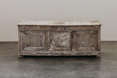 Early Painted Shop Counter From France, Circa 1920