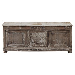 Antique Early Painted Shop Counter From France, Circa 1920