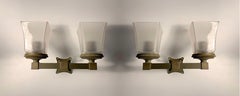 Early PAIR Antique Pullman Train Car Lamp Sconces Architectural Salvage