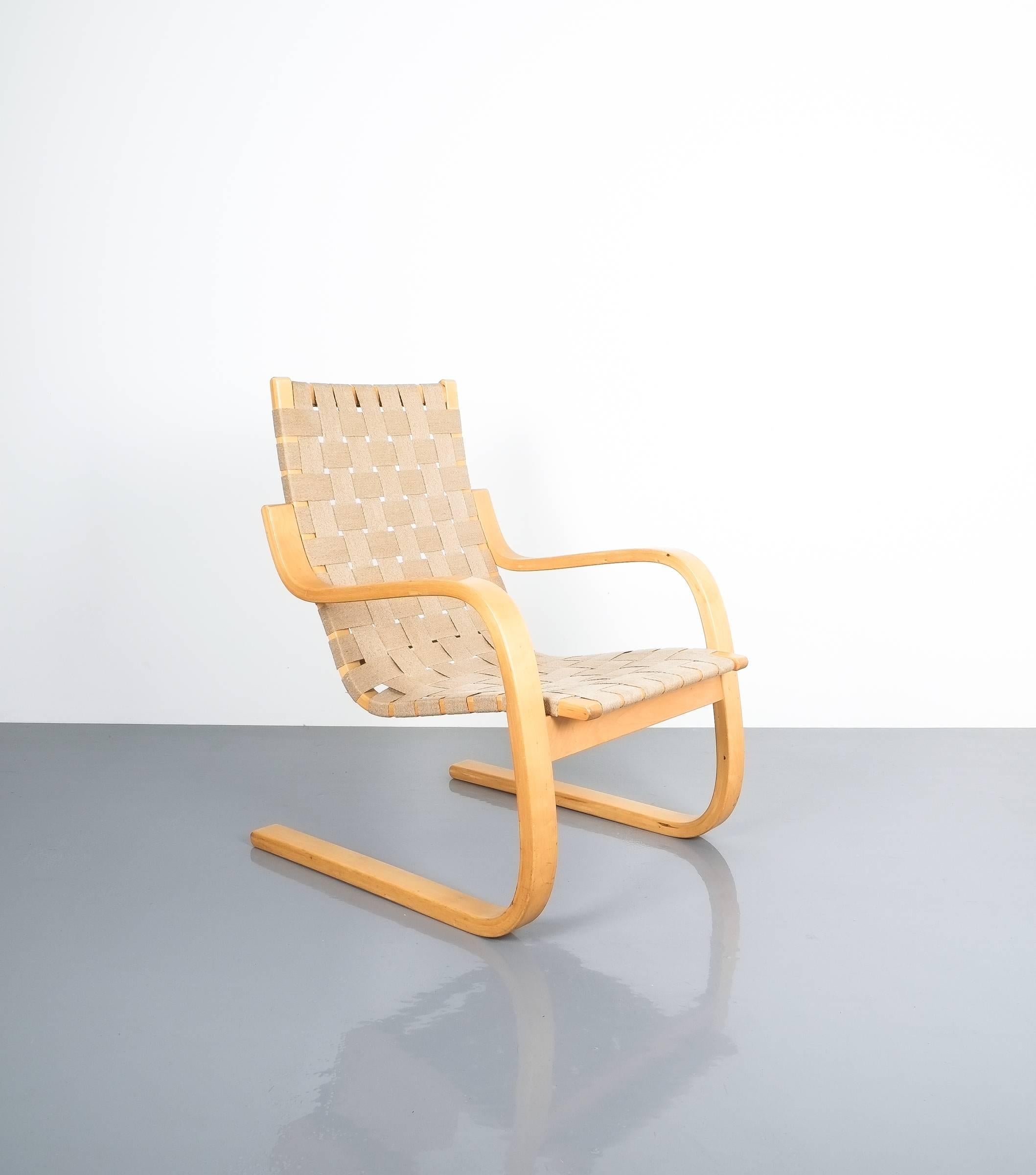 Early Pair of Alvar Aalto Armchairs Chair Model 406 Artek, 1960 1