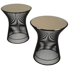 Early Pair of Bronze Side Tables Designed by Warren Platner for Knoll, 1966