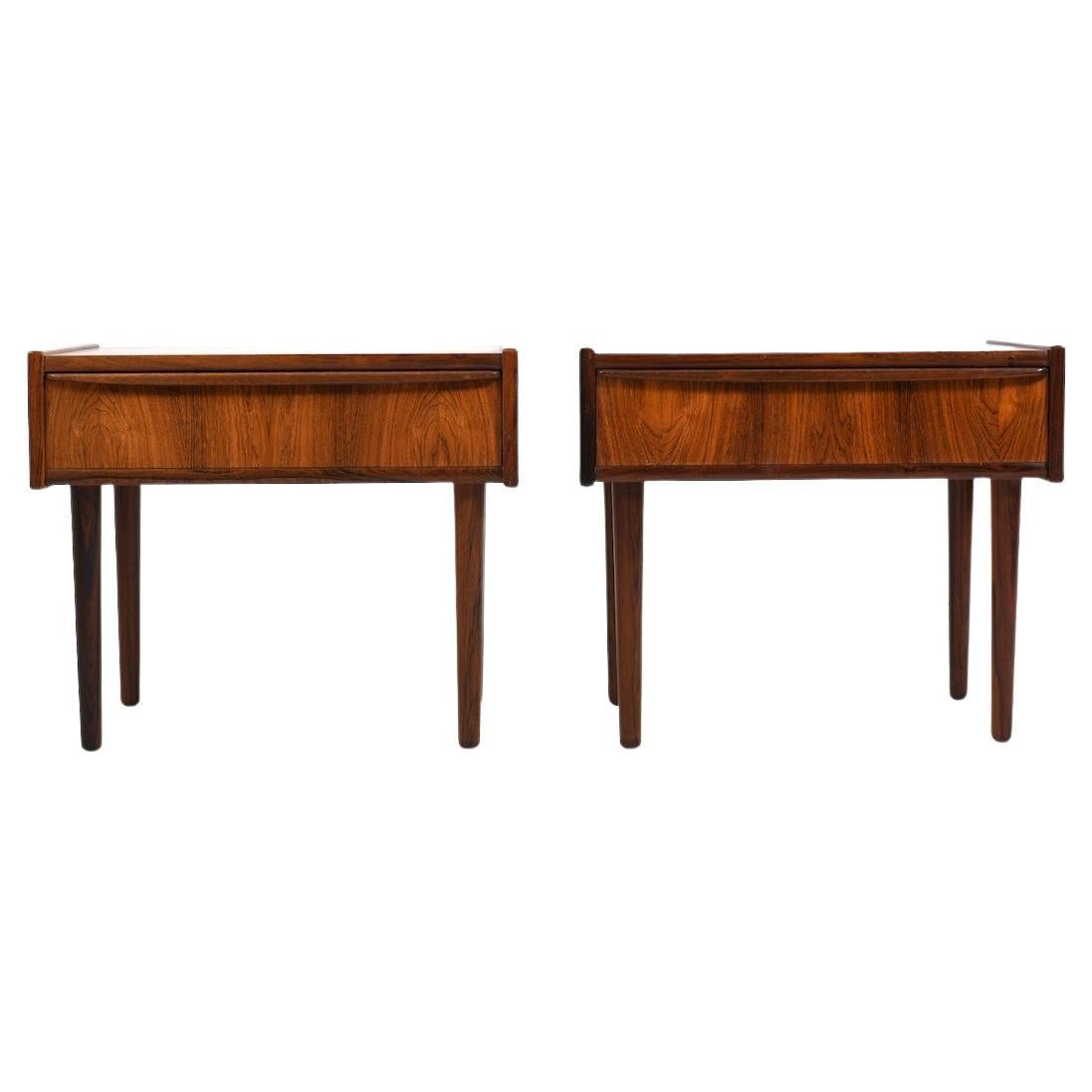 Early Pair of Danish Bedside Tables 1960s