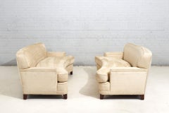 Early Pair of Dunbar Curved Sofas, 1940