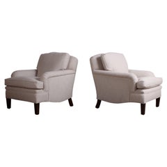 Early Pair of Dunbar Lounge Chairs by Edward Wormley
