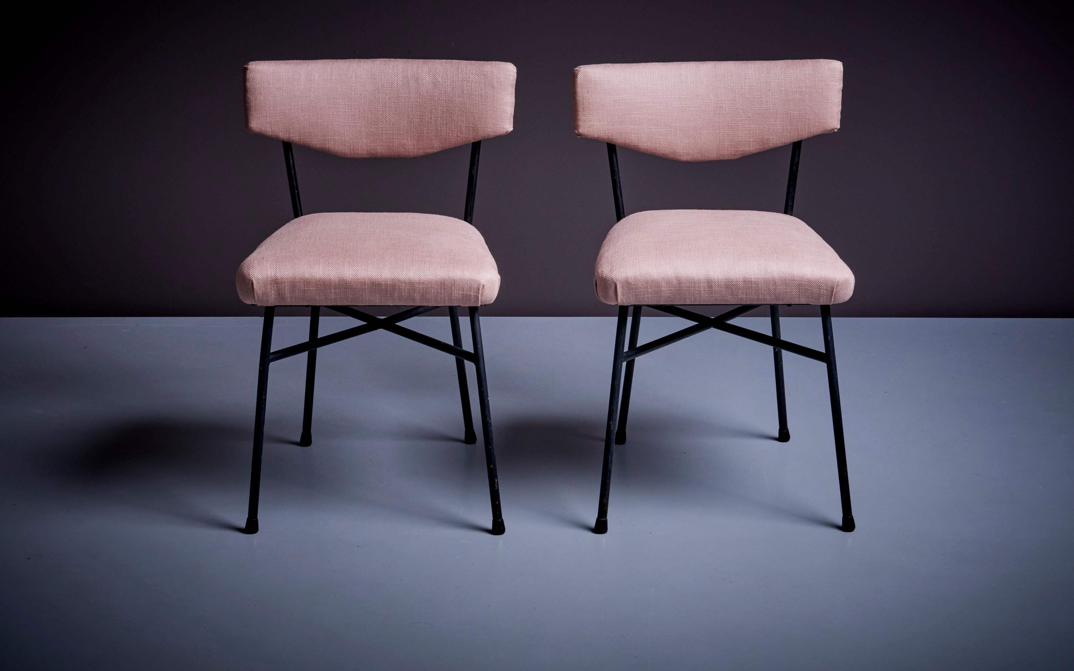 Early pair of Elettra Chairs by Studio BBPR for Arflex, Italy, 1950s 1