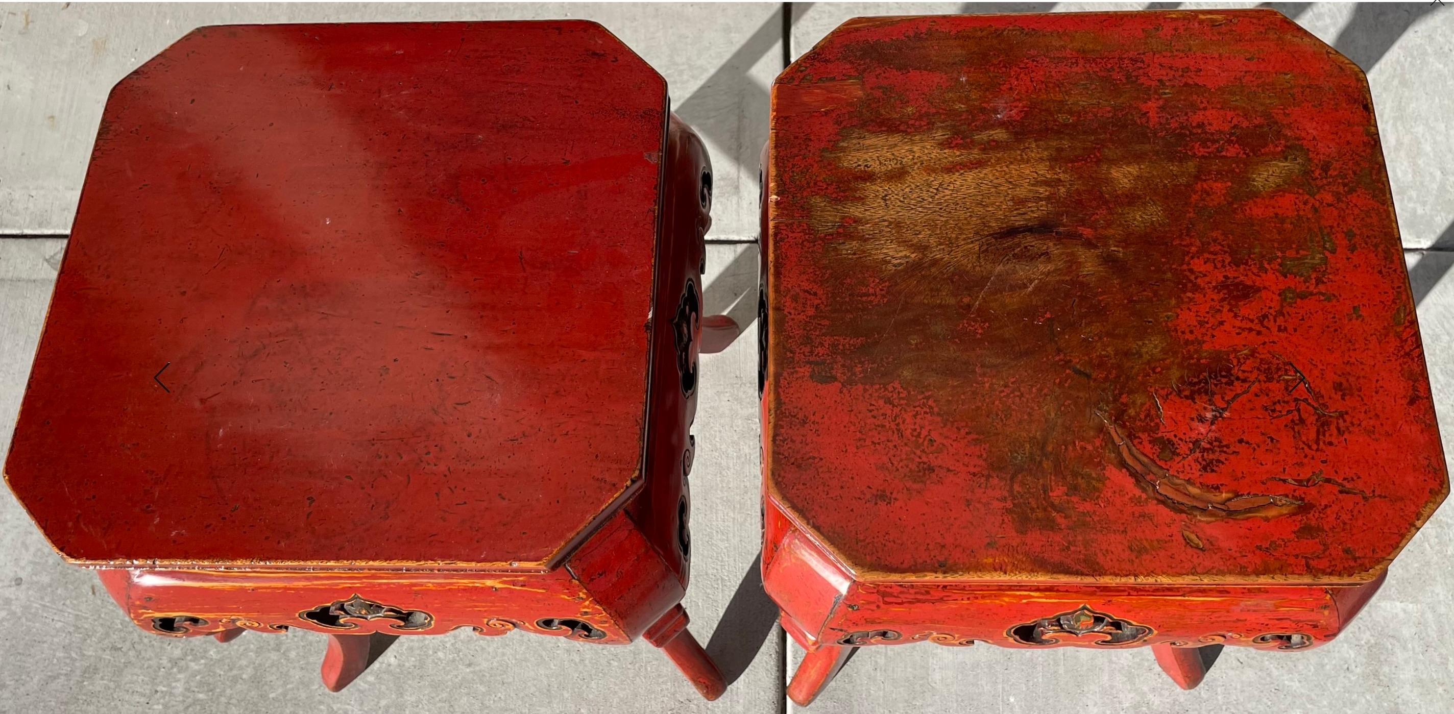 Early Pair of Fijian Tables In Good Condition For Sale In Los Angeles, CA
