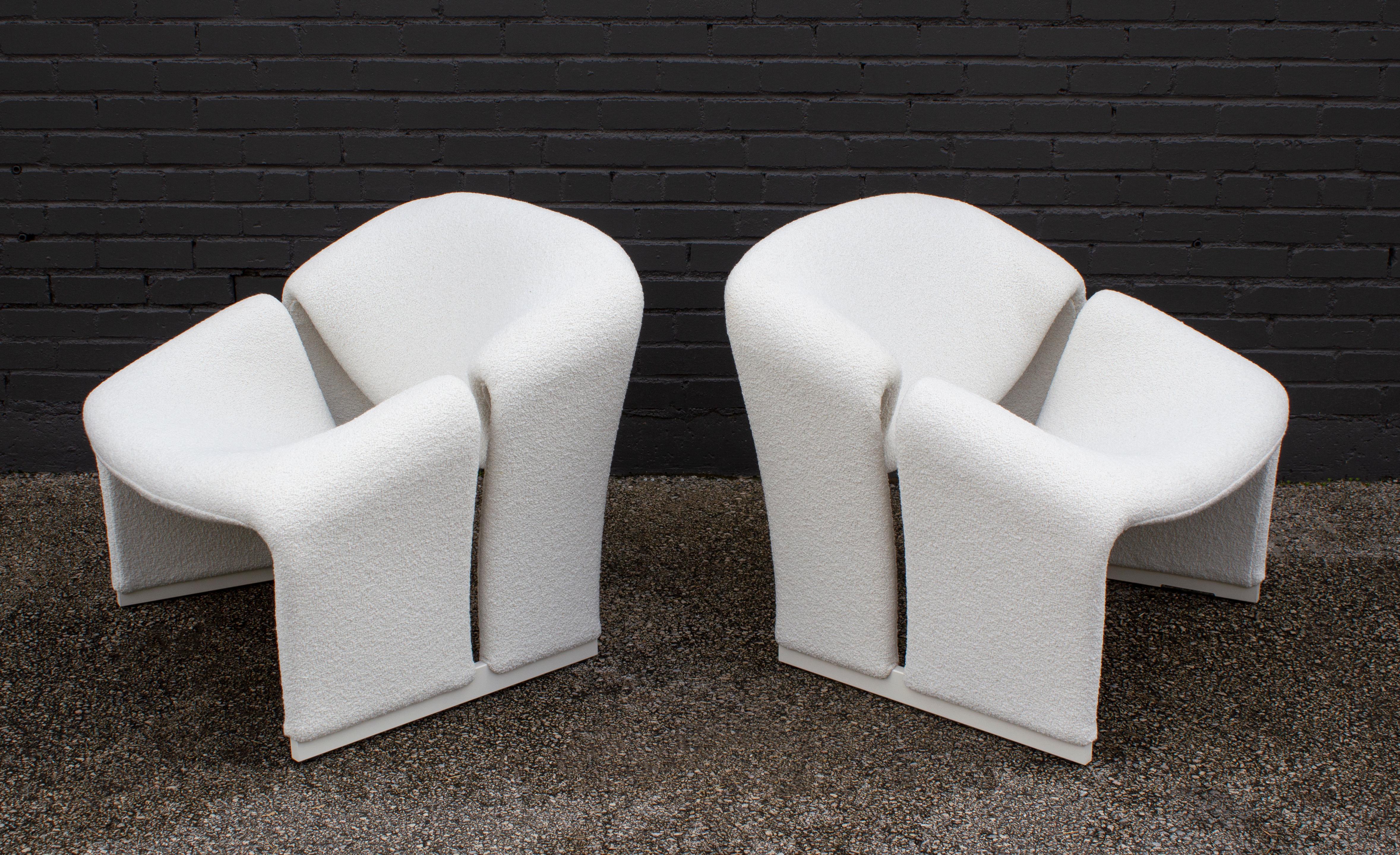 Early Pair of French Model F580 Lounge Chairs by Pierre Paulin for Artifort 4