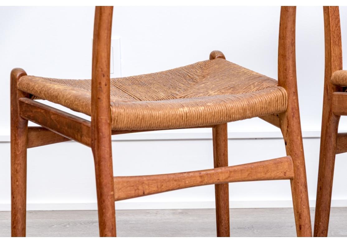 20th Century Early Pair Of Hans Wegner CH23 Side Chairs Circa 1950’s For Sale
