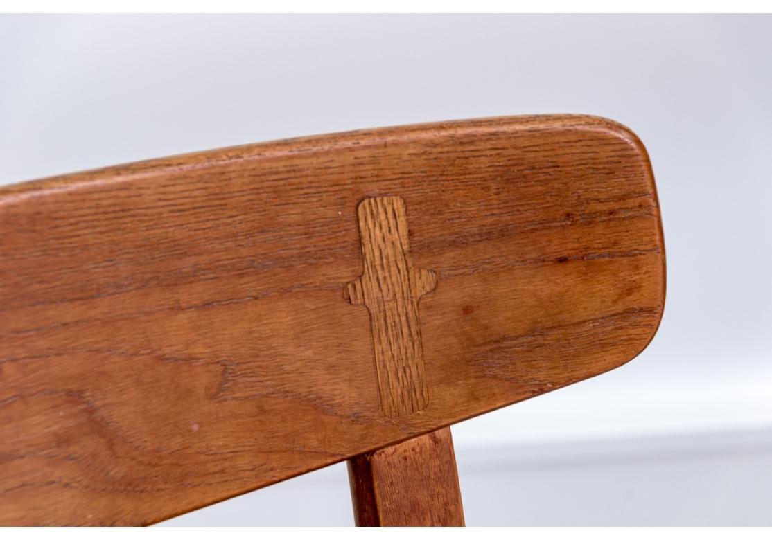 Rush Early Pair Of Hans Wegner CH23 Side Chairs Circa 1950’s For Sale