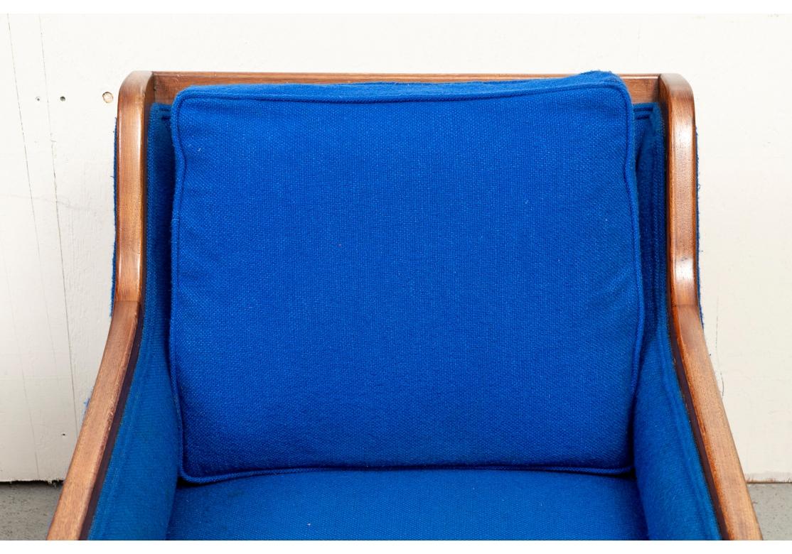 Mid-Century Modern Pair Of Mid Century Club Chairs Attributed To Kipp Stewart for Restoration For Sale