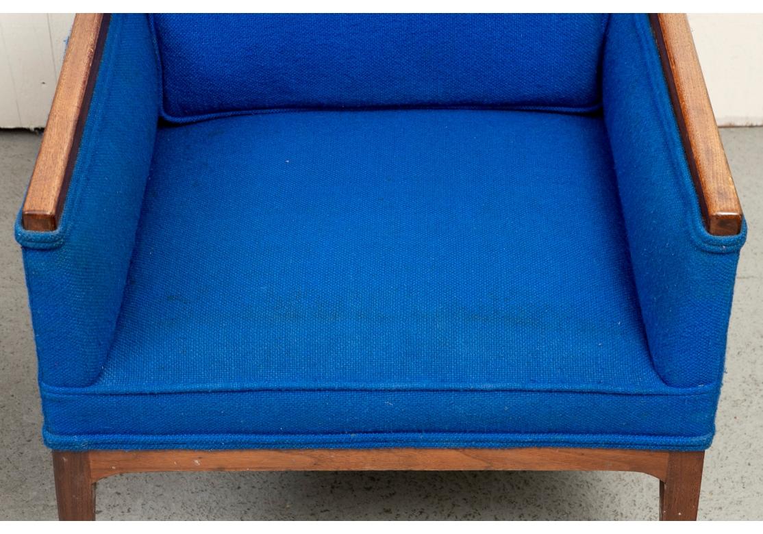Pair Of Mid Century Club Chairs Attributed To Kipp Stewart for Restoration In Distressed Condition For Sale In Bridgeport, CT