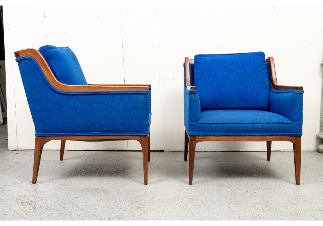20th Century Pair Of Mid Century Club Chairs Attributed To Kipp Stewart for Restoration For Sale