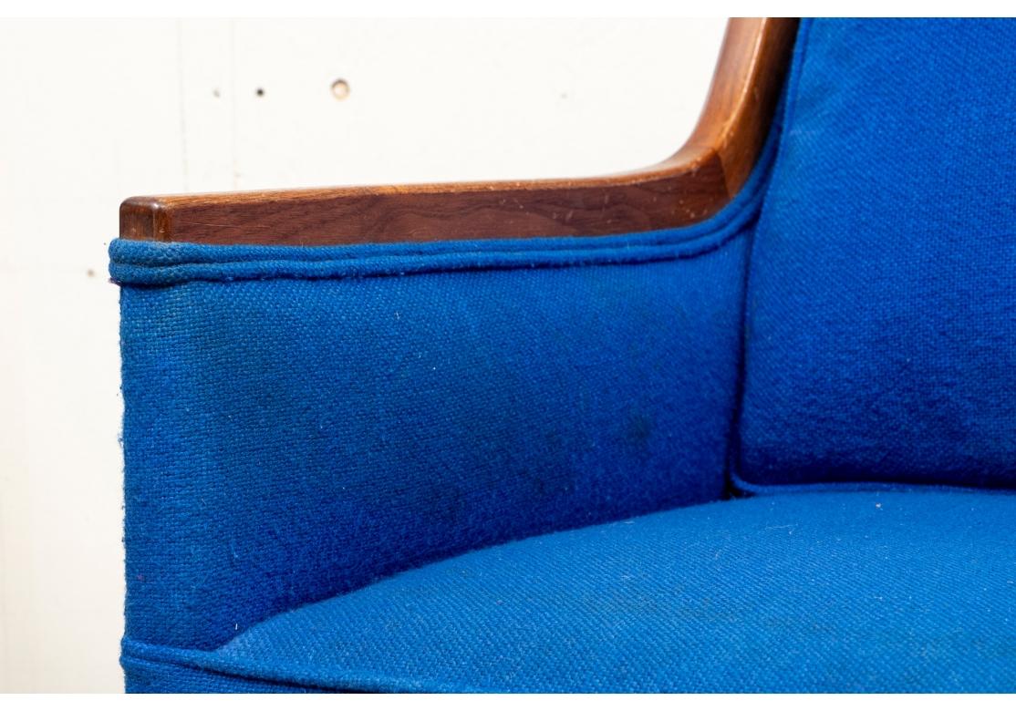 Pair Of Mid Century Club Chairs Attributed To Kipp Stewart for Restoration For Sale 1