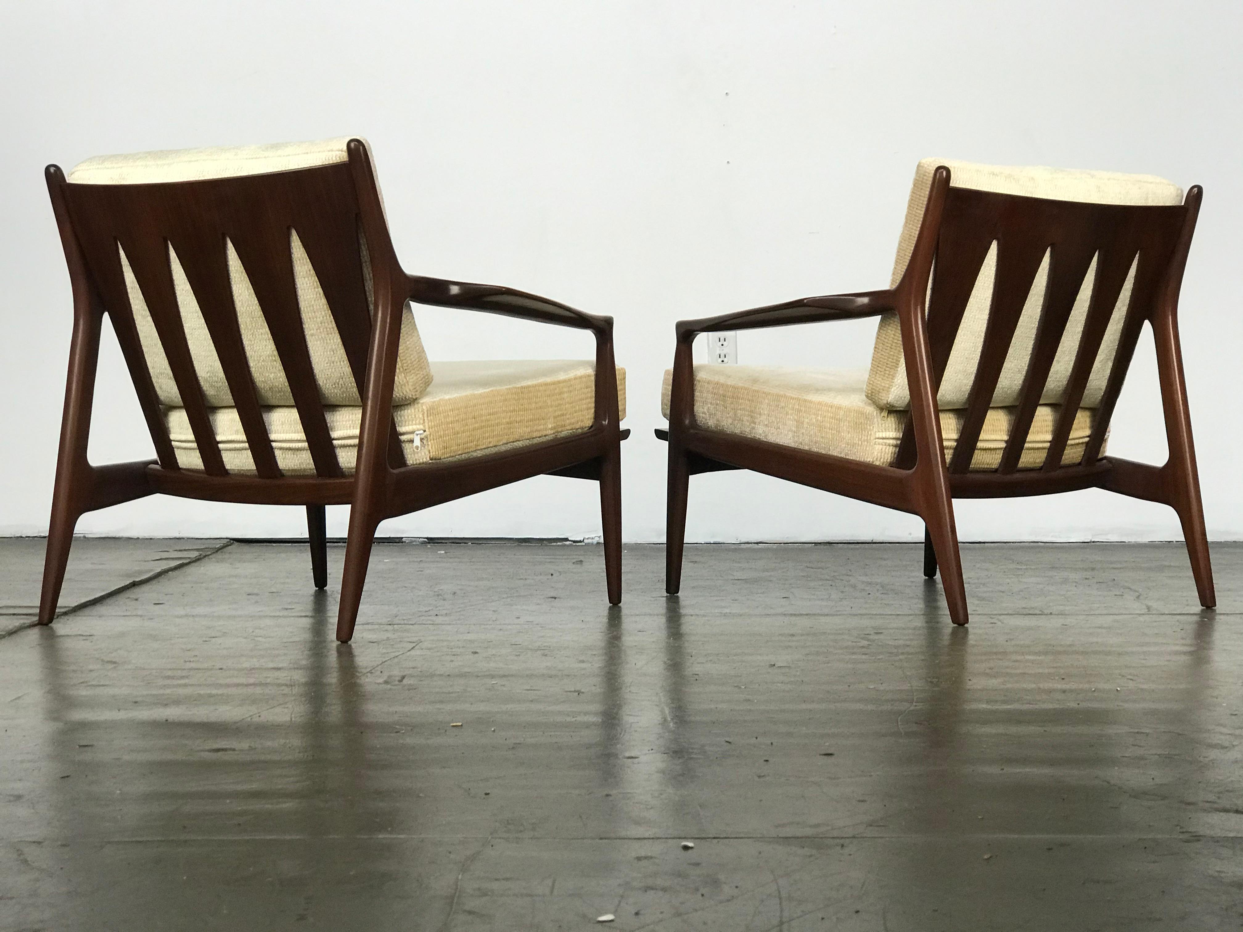 Mid-Century Modern Archie Lounge Chairs by Milo Baughman for Thayer Coggin  