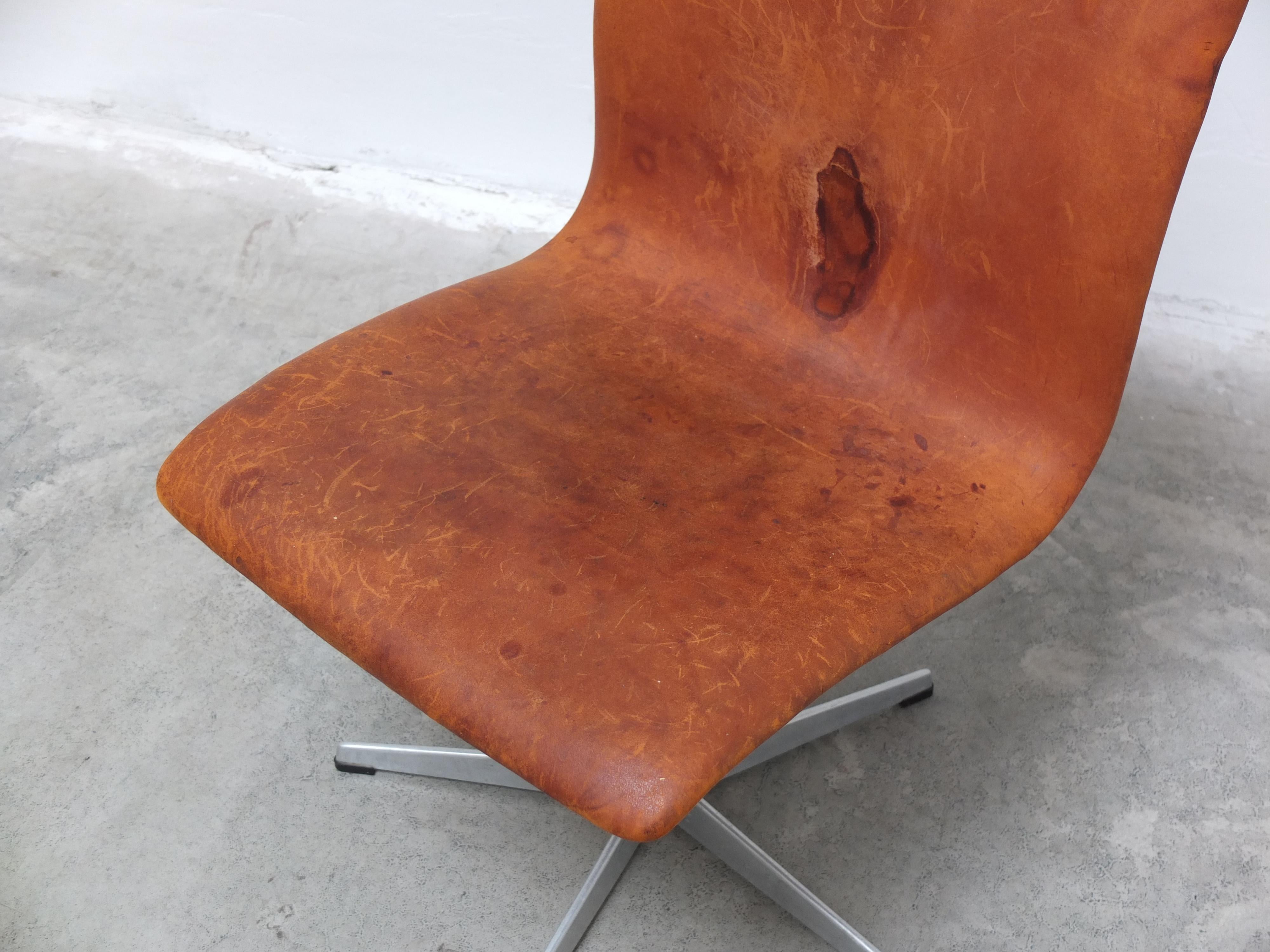 Coppia di sedie 'Oxford' in Cognac di Arne Jacobsen per Fritz Hansen, 1967 in vendita 8