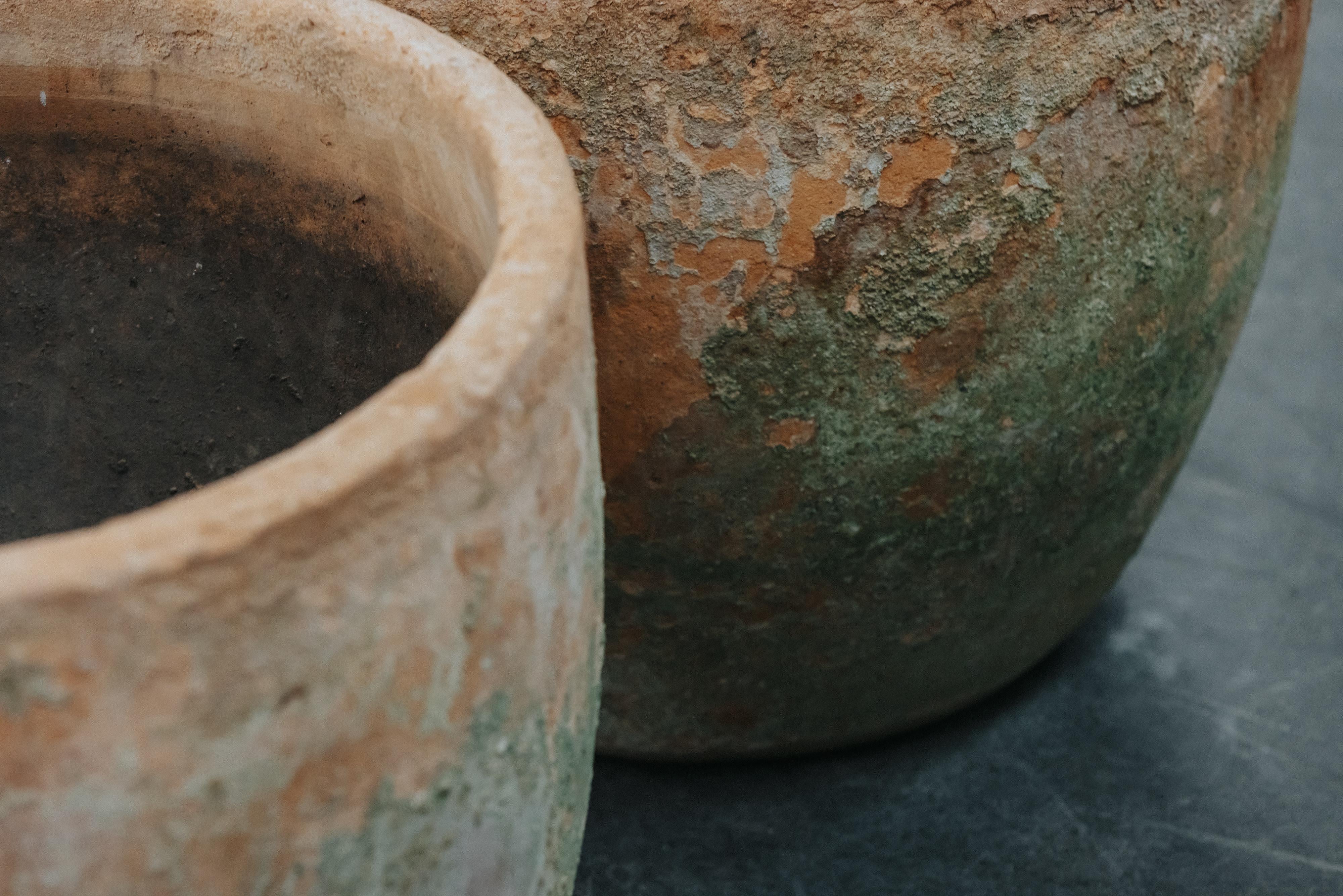 Early Pair Of Terracotta Urns From France, Circa 1920 For Sale 2