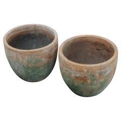 Early Pair Of Terracotta Urns From France, Circa 1920