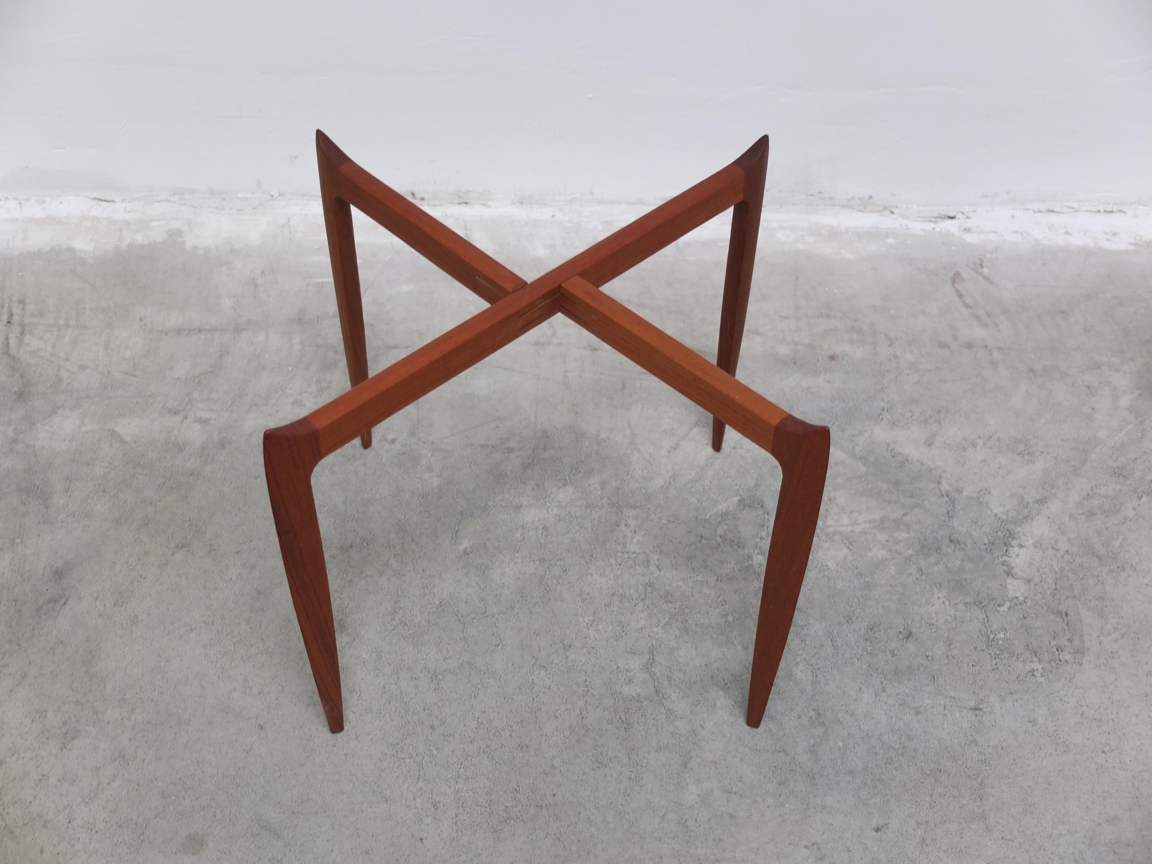 Early Pair of Tray Tables in Teak by Willumsen & Engholm for Fritz Hansen, 1958 For Sale 5