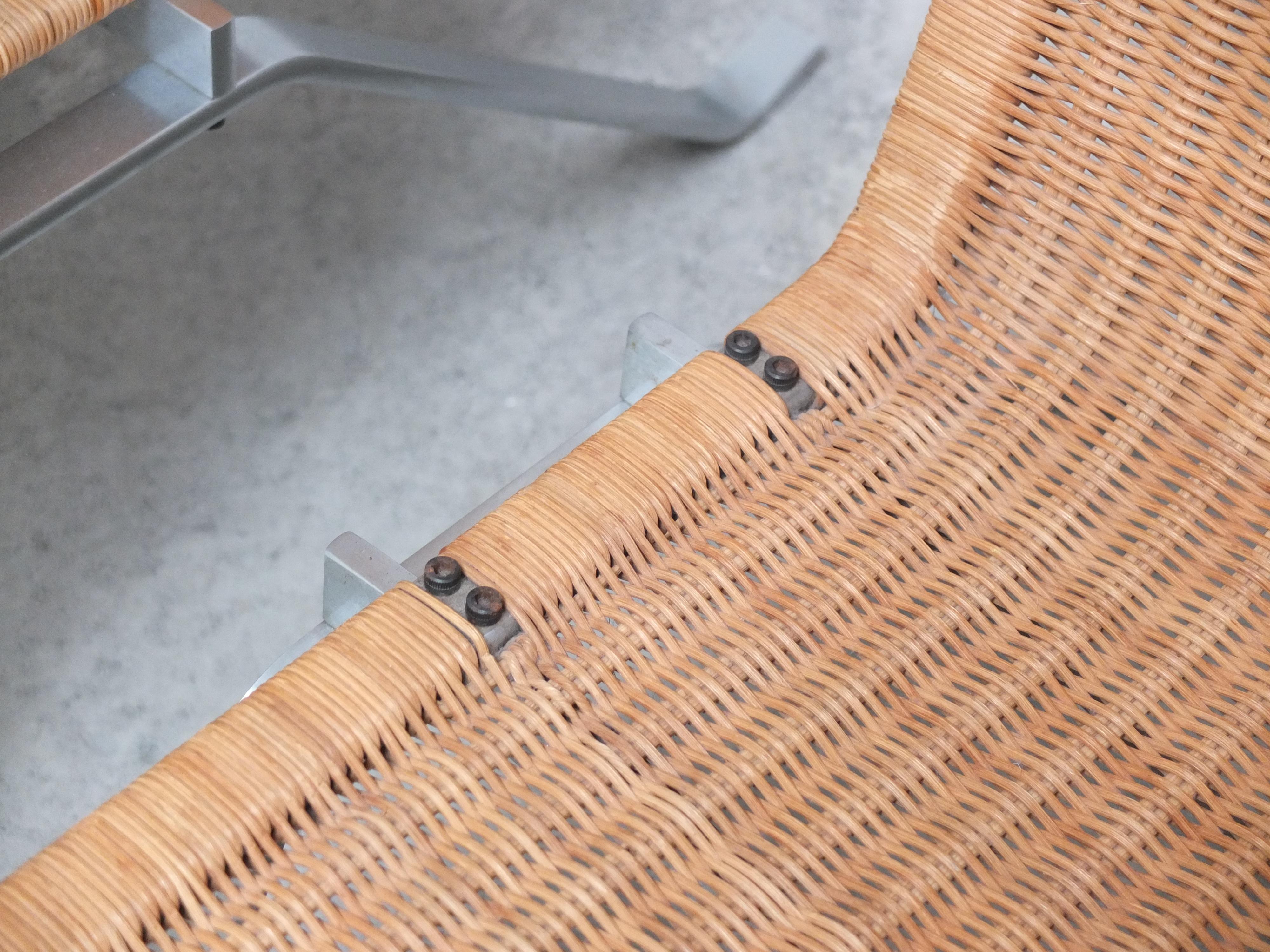 Early Pair of Wicker 'PK22' Easy Chairs by Poul Kjaerholm for Fritz Hansen, 1986 4