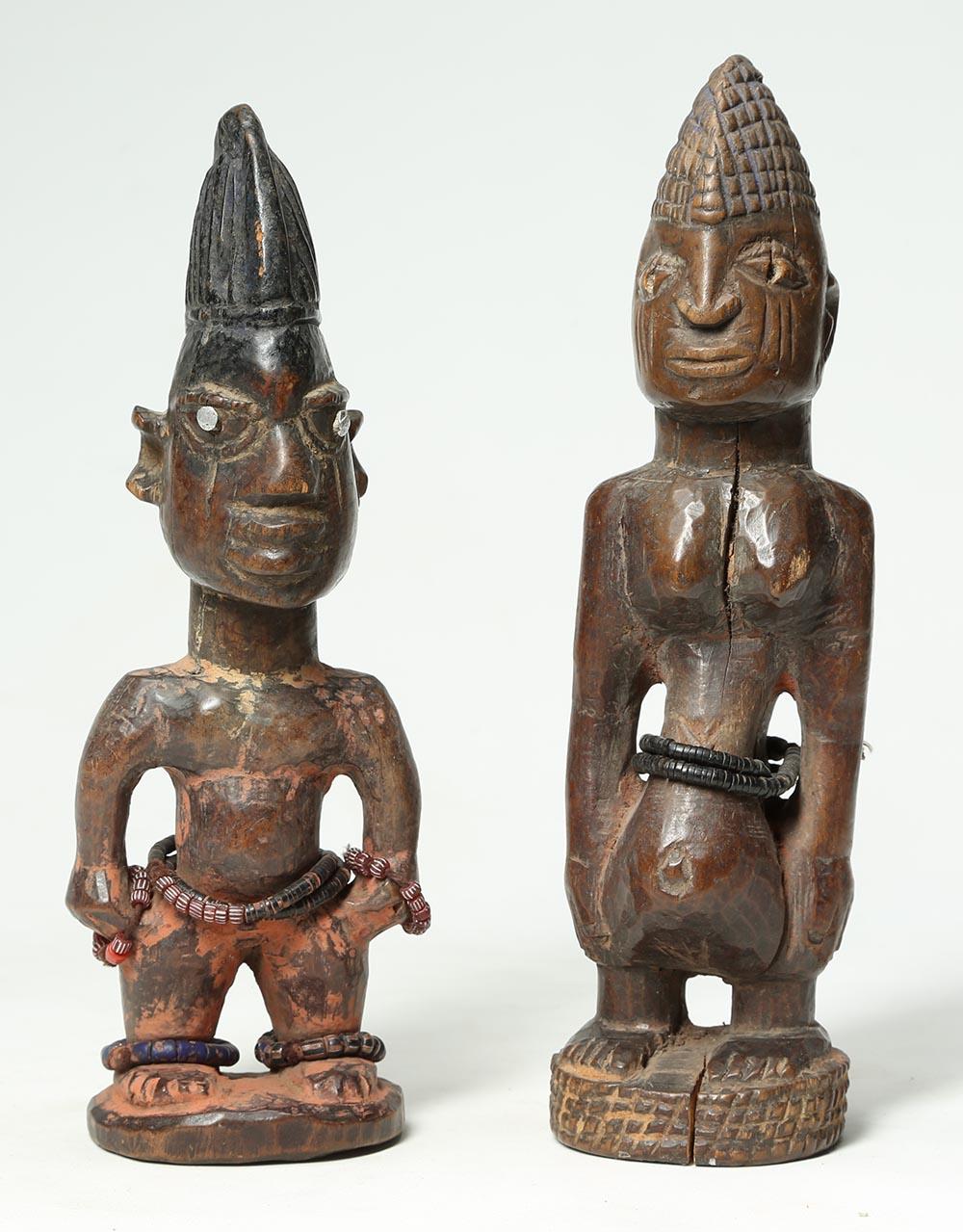 Early Pair of Yoruba Tribal Ibeji 