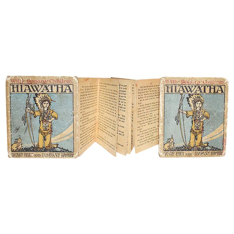 Early Panorama Children’s Book Hiawatha Illustrated by Willy Pogany London 1914 For Sale