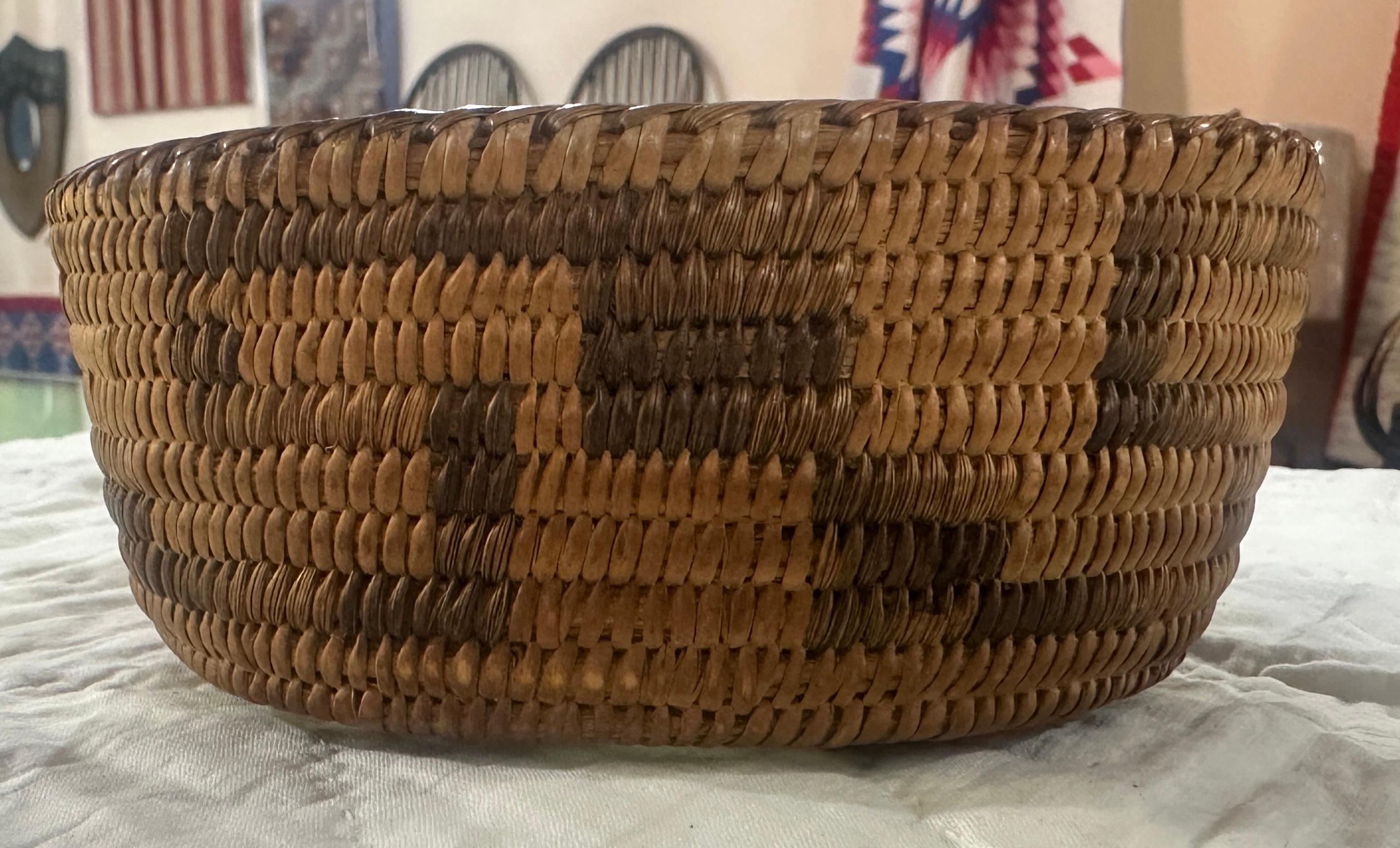 American Early Papago Indian Basket For Sale