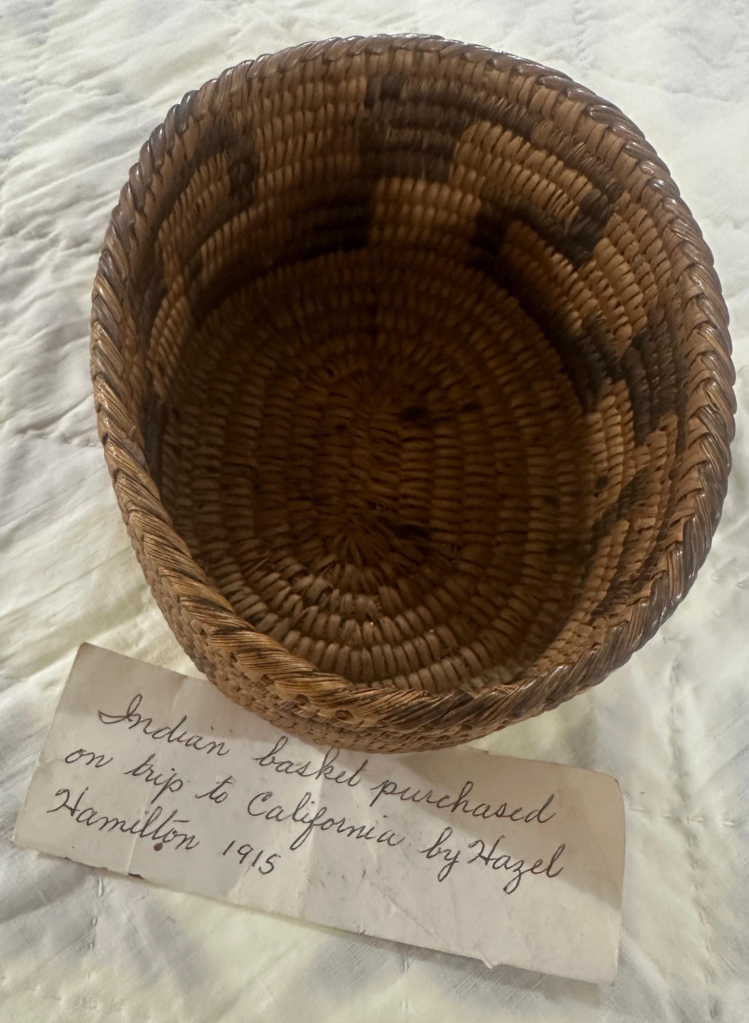 Early Papago Indian Basket For Sale 1