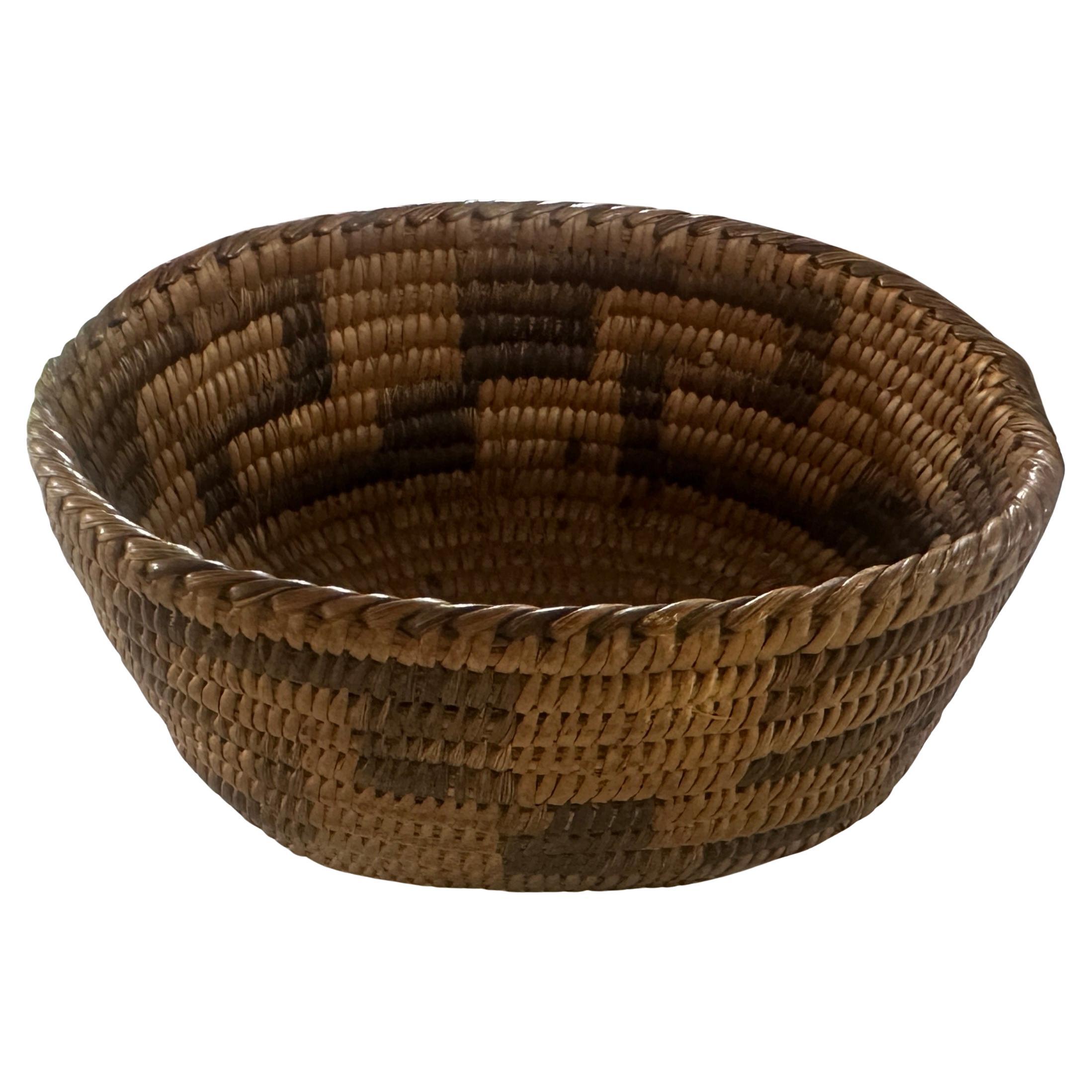 Early Papago Indian Basket For Sale