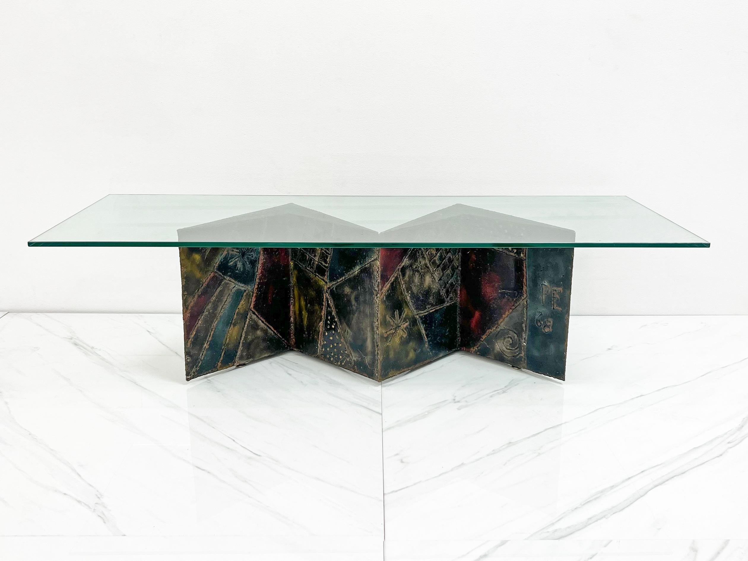 Early Paul Evans American Craft PE-11 Coffee Table Signed and Dated, 1968 In Good Condition In Culver City, CA