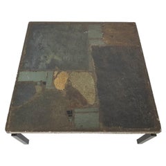 Table basse en mosaïque de pierre de Paul Kingma, design et art néerlandais, 1963