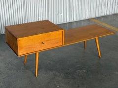 Mesa de centro con cajón de la colección «Planner Group» de Paul McCobb, de los primeros tiempos — Restaurada