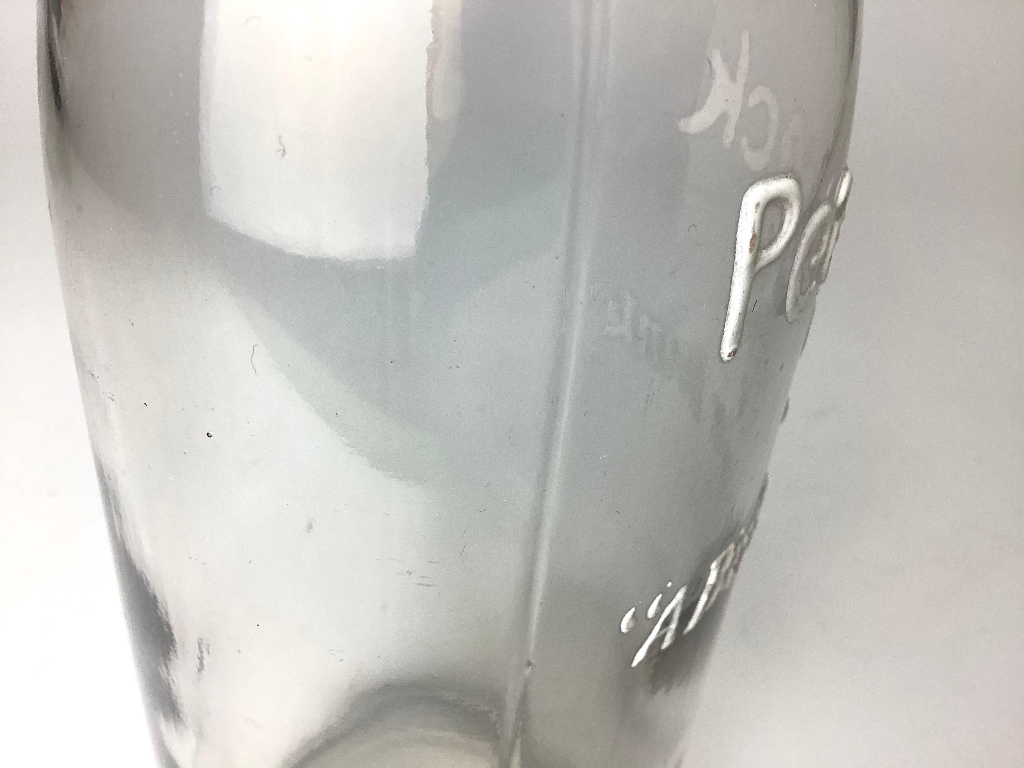 Früher Pfau 5c Soda-Brunnenflasche „ein Vogel eines Getränkes“ Werbe Display (20. Jahrhundert) im Angebot