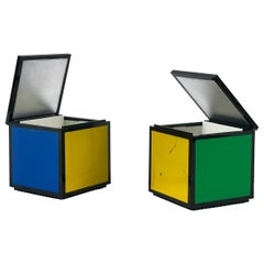 Lampade da tavolo Pentacolore Cuboluce di Mario Melocchi and Franco Bettonica 1972