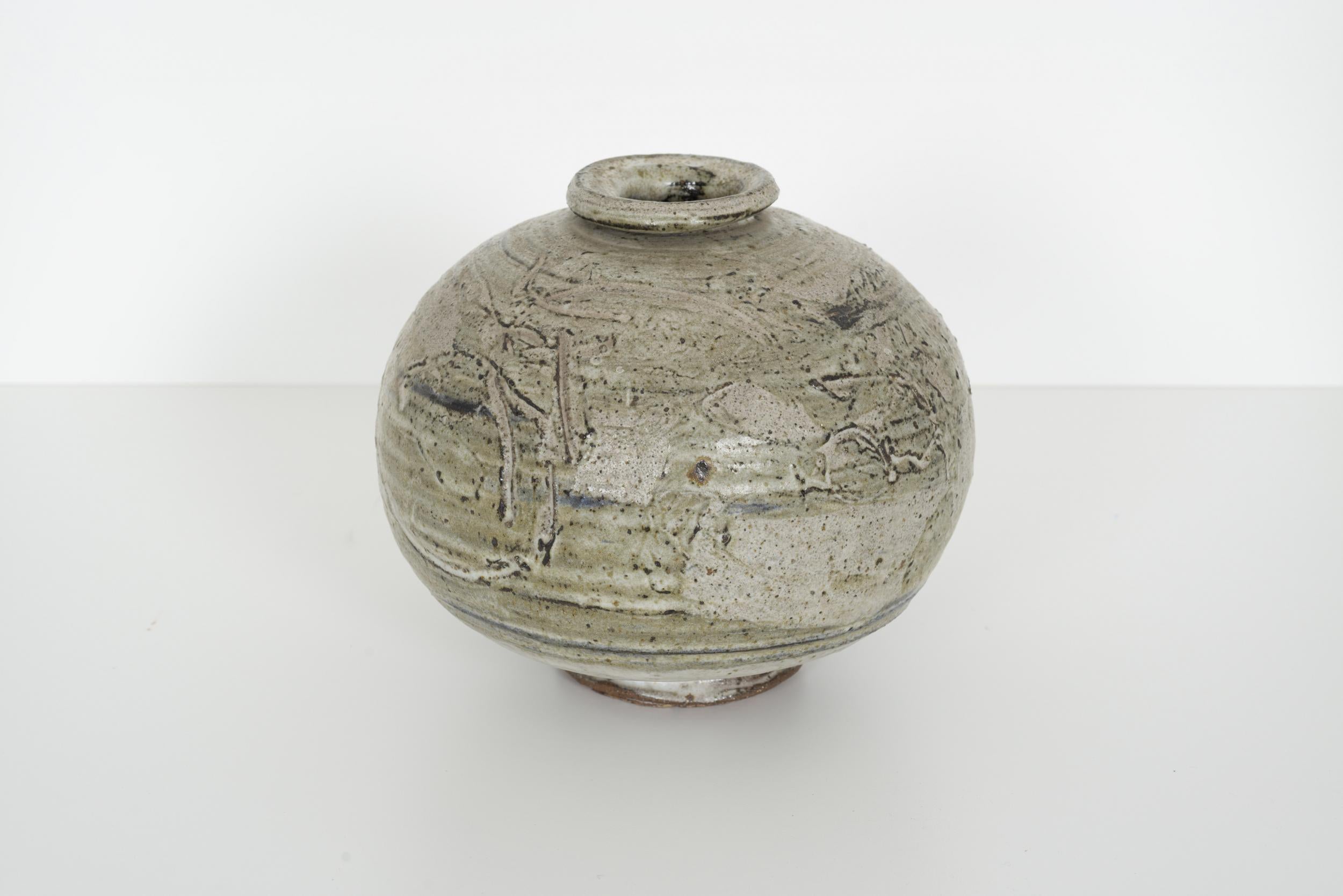 Brutalismo Vaso in ceramica di Peter Voulkus in vendita